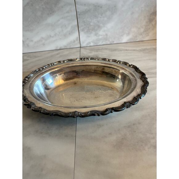 F. B. Rogers Silver Plate Oval Serving Bowl/Dish. 11.5” X 8.75” #6005 - Picture 1 of 7